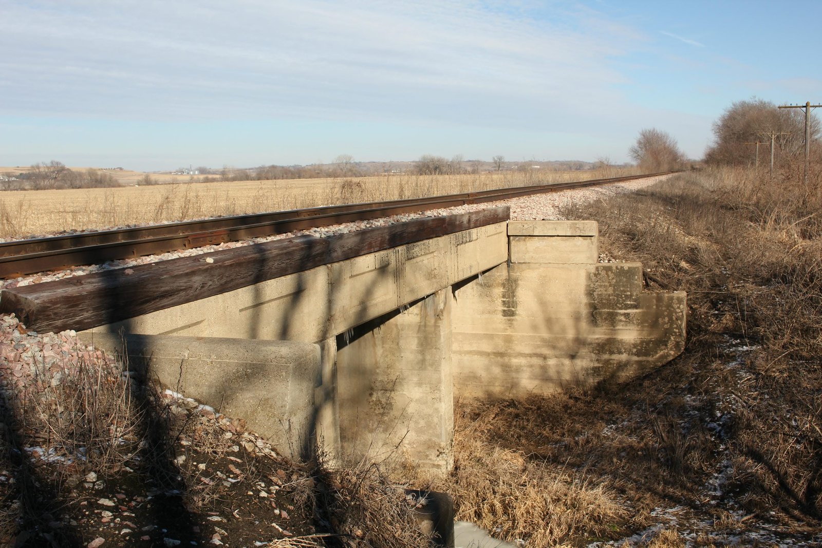 Looking east